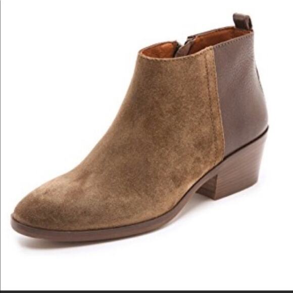 Madewell Charley Ankle Boot / Bootie Leather Suede Size 7 1/2 - Picture 1 of 7